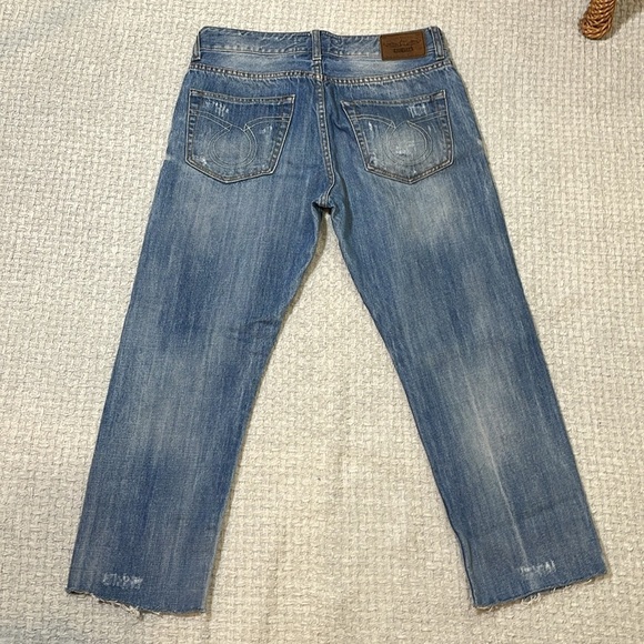 Big Star Joey Distressed Cropped Denim Jeans Size 28 - Picture 10 of 11